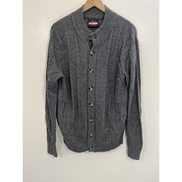 Academia Grandpa Normcore Quiet Luxury Minimalist Cardigan M Rockabilly Retro - Picture 1 of 15